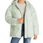 AQUA  Hooded Puffer Coat in Sage Green, Size XS New w/Tag $198 (SOLD OUT) Photo 6