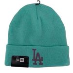 New Era LA Los Angeles Dodgers Cuffed Knit Beanie Winter Hat World Series | OS Green Photo 0