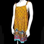 SheIn  Burnt Yellow Patterned Bohemian Dress (S) Photo 5