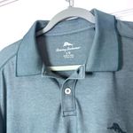 Tommy Bahama  Large Aqua Green Men's Polo Button Collar READ Golf Summer Photo 3