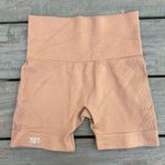 Set Active Brown/Orange Color Scuptflex Seamless Shorts Photo 0