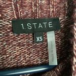 1. State  Mock‎ Neck Pullover Wool Blend Knit Sweater Burgundy XS Photo 4