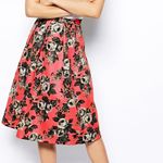 ASOS  Quilted Midi‎ Floral Skirt Photo 2