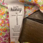 Salty Honey floral bikini top banded support coconut girl size XL beach vacation Photo 5