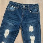 AJ Armani Jeans Woman Distressed Straight Leg Jeans Sz 26 Photo 2