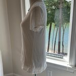 Velvet Tees VELVET 100% Cotton Vintage Slub SS White V-neck Tee, Small, EUC Photo 3