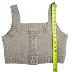 ZARA alpaca wool blend cropped rhinestone bows cardigan sweater and tank set Photo 14