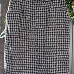 Diane Von Furstenberg Vintage 1980s  Houndstooth Skirt – Size 12 (Modern 8–10) Photo 0