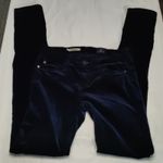 AG Adriano Goldschmied  The Legging Super Skinny Navy Velour Feel Jean 25 Holiday Photo 5
