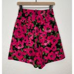 ZARA  Pink Floral High Waisted Pleated Bermuda Shorts Size XS Photo 3
