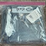 Free People NWT  We The Free‎ Avery Bermuda Denim Jean Short Size 25 Pacific Blue Photo 12