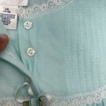 Vintage Fundamentals from SEARS Long Sleeve Nightgown W/Lace Trim LG BLUE‎ NEW Size undefined Photo 3