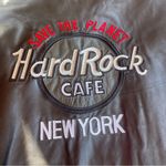 Hard Rock Cafe Save The Planet New York leather moto jacket Photo 9