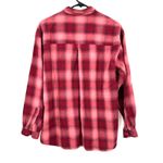 Woolrich  Size Medium Long Sleeve Button Down Shirt Top‎ Blouse Red Plaid Flannel Photo 1