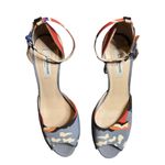 LK Bennett L.K. Bennett Selina Peep Toe Multicolor Patterned Heels Size: 39 Photo 1