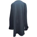 Leith  Big Cuff Geo Textured Shift Dress Black‎ Size Large EUC Photo 4