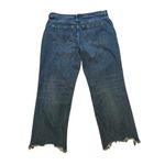We The Free Free People Maggie Ripped Ankle Straight Leg Jeans In Sequoia Blue, Sz 32 Photo 5