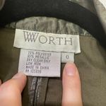 Worth Vintage Grey Long Sleeve Lagenlook Jacket Womens 0 Artsy 1980s Metallic Gray Photo 11