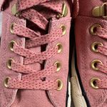 Converse All Star Pink Canvas Chuck Taylor Shoes Fur Tongue Padded Heel Size 7 Photo 7