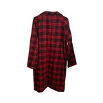 Motel Rocks Red Black Tartan Plaid Wool Coat Holiday Christmas Grunge Cabin core Photo 7