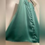Urban Outfitters Green Padova Satin Slip Sleeveless Button-Up Mini Dress - XS Photo 4