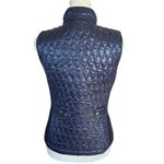 Talbots Petites blue sleeveless mock neck puffy vest women's size SP Photo 3