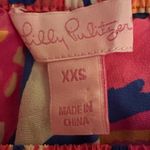 Lilly Pulitzer Sanilla Silk Off The Shoulder Top XXS Pink Fusion Butterfly Neon Photo 11