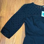 BODEN Isabella Ponte Knit Midi Dress Black Polka Dot Sheath Black Size 8L NWT Photo 4
