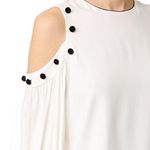 Alexis NWOT Erica button trim cold shoulder top! Photo 4