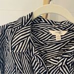 Terra & Sky  Plus Size Navy Blue Stripe Mini‎ Shirt Dress Photo 6