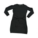 Vince Charcoal Gray Cashmere Wool Tie Waist Sweater Career wear Dress Size S Photo 3