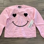 VICI lulusimon studio for  happy face crewneck pull over sweater Photo 0