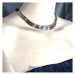 STERLING MID CENTURY MODERN CHOKER BRACELET EARRINGS COLLECTIBLE ARTICULATED SET Silver Photo 5