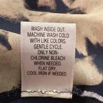 Simply Vera Fall Floral Long Sleeve Blouse Navy/Cream Office Career Dressy Blue Size L Photo 5