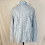 Azure Vintage Cardigan Sweater Knit Womens Medium Cottagecore Granny Button 70s Photo 4