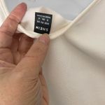 SheIn White short sleeve top with puffy sheer Polkadot sleeves 4 Photo 2