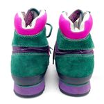 Vintage Iron Age Suede Lace Up Hiking Winter Boots Green & Pink Womenâs Size 9 Photo 8