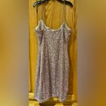 Lovely Day Pink Sequin Sparkly Bodycon Cocktail Party Mini Dress Size Small Photo 4