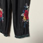 Johnny Was  vicki boho floral embroidered pull on relaxed jogger pants Photo 7