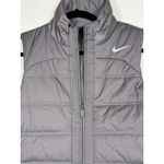 Nike  Women's Purple Gray Puffer Vest Lightweight Full Zip Sleeveless Jacket Sz S Photo 10