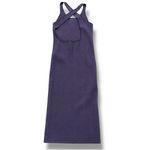 Le Ore Bandier Sea Fog Purple Ribbed Knit Bodycon Midi Dress Photo 3