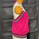 Old Navy Cute Pink Halter women's sleeveless 90s vtg 00s Top M medium tie back neck black Photo 2