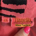 Tianello Plus 3X Shirt Pink Black Soul of Africa Shyanne Top Lagenlook Boho USA Photo 4
