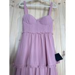 Lulus NWT  Sophisticated Occasion Pink Bustier Lace-Up Maxi Dress Cocktail Sz S Photo 5