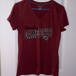 Champion Women’s Red Carolina Gamecocks V-Neck T-Shirt Size: L Photo 0