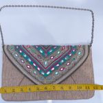 Chico's Vintage  Jerri Clutch Embroidered Tan Bag NWOT Photo 8