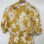 Hello Molly  Cabernet Shirt Dress Mini Yellow White Floral Print NEW Womens XS Photo 8
