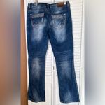 Maurice's  Womens Size 9/10 Regular Midrise bootcut stretch blue jeans embroidered Photo 1