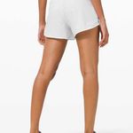 Lululemon White Poco Logo Hotty Hot High Rise 4” Shorts Photo 3
