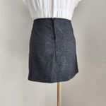 American Vintage Vintage Y2K Urban Girl Gray High Waisted Mini Skirt Side Slits Office Siren M Photo 4